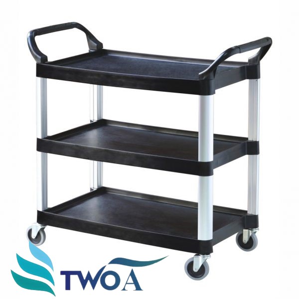 Polypropylene Service Trolley with Aluminium Alloy Uprights